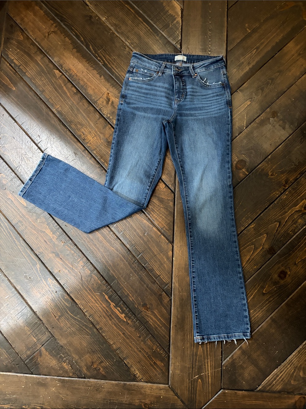 Maurices Straight Leg Women's Jeans - Blue Denim